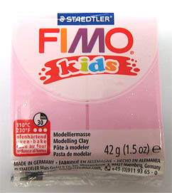 Fimo Kids 42g perlglanz rosa (Glitter)